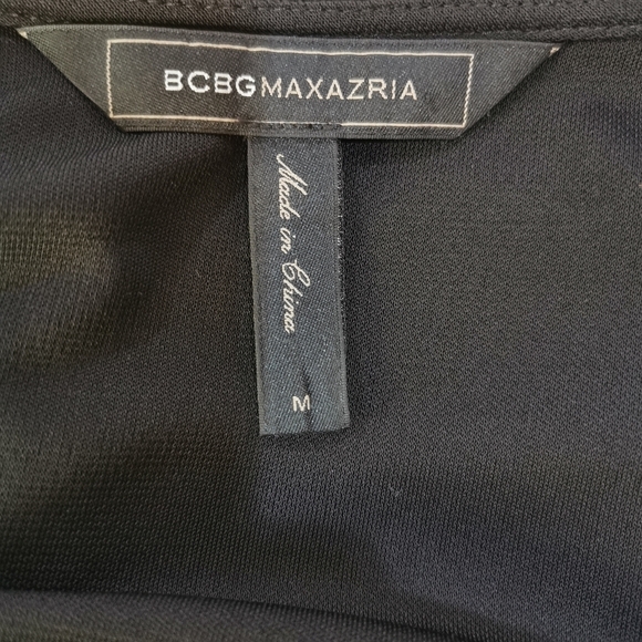 BCBGMaxAzria | Leticia yellow grey & black colour Block Dress - Sz M - Picture 6 of 8